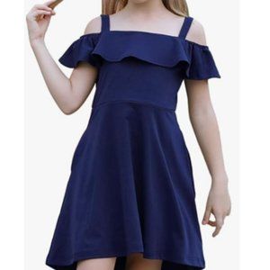 GORLYA Girl 14Y Navy Dress with pockets